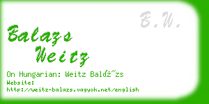 balazs weitz business card